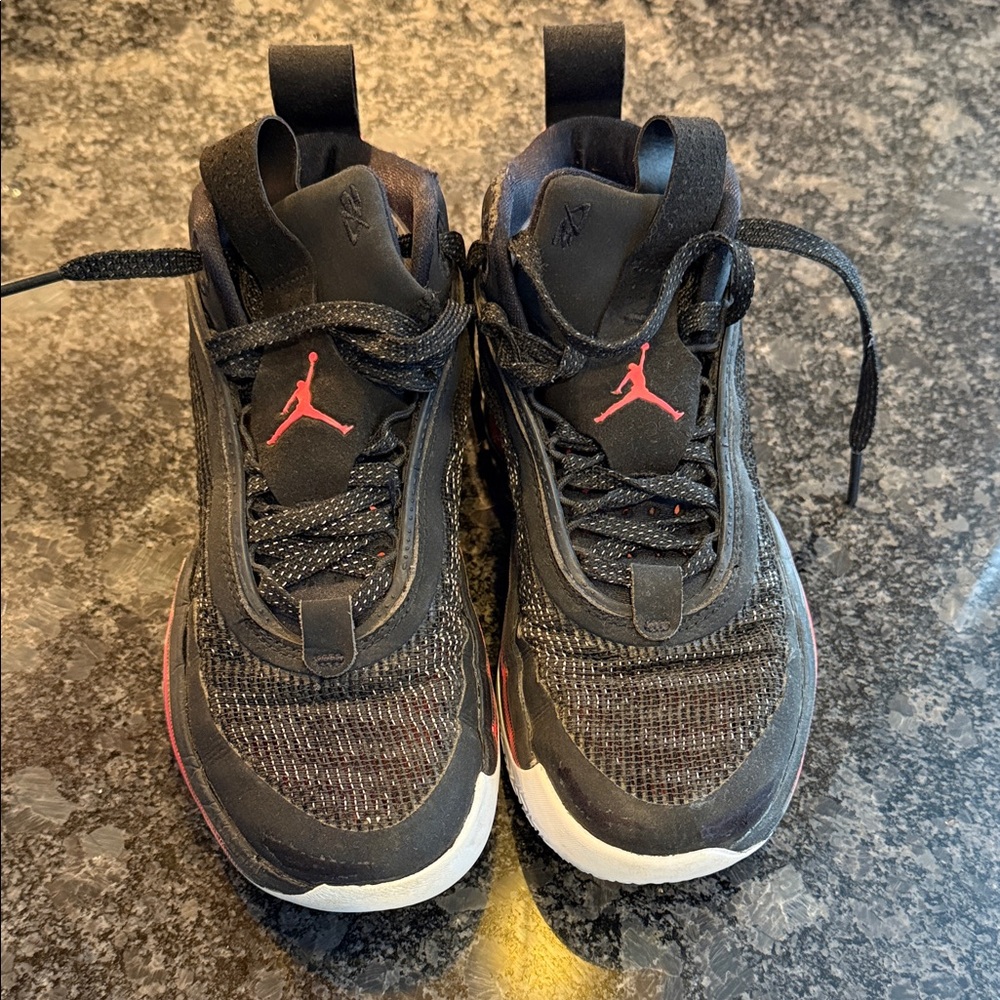 Jordan Kids Sneakers Black with Red Accents